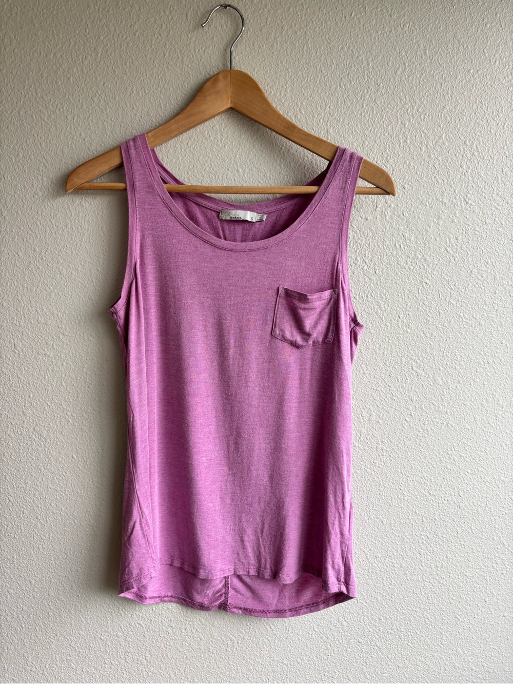 Purple Tank Top with Chest Pocket